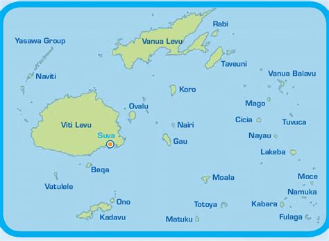 Map Of Fiji Islands Download Scientific Diagram