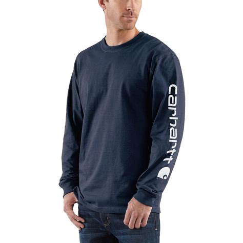 Carhartt Signature Sleeve Logo Long Sleeve T Shirt Mens