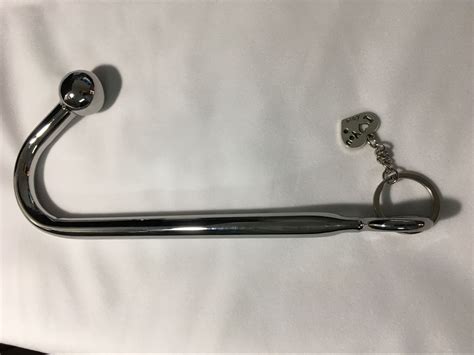 stainless steel anal hook with beads hole metal butt plug anus etsy