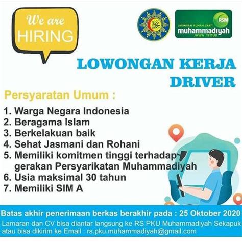 Surabaya, sidoarjo, gresik, mojokerto, blitar. Lowongan Kerja Driver Gresik - Indah Pratiwi di Gresik, 19 Oct 2020 - Loker | AtmaGo, Warga ...