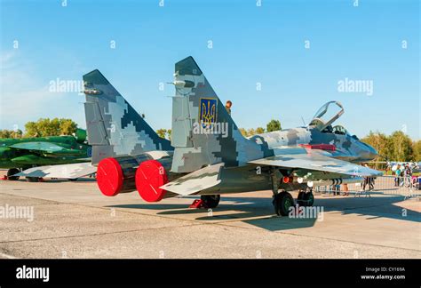 Fighter Mig 29mu1 Della Ukrainian Air Force Foto Stock Alamy