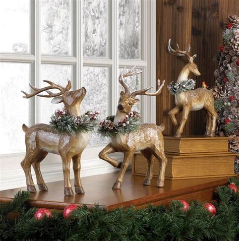 Cupid Reindeer Figurine Indoor Christmas Merry Christmas Christmas