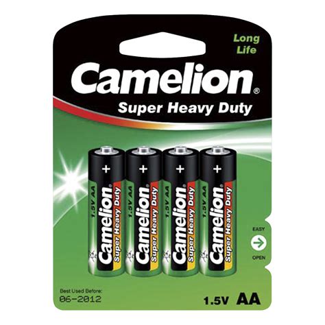 Mignon Batterie CAMELION Super Heavy Duty 1 5 V Typ AA 4er Blister