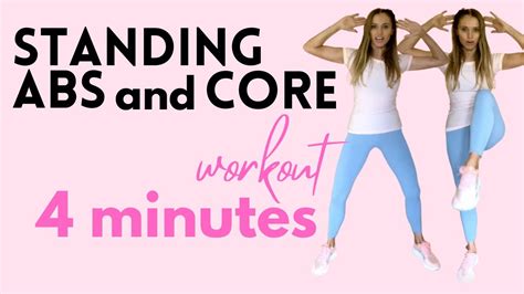 Standing Abs Workout Core Workout Easy To Follow At Home Abs
