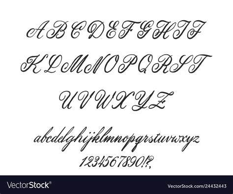 Latin Alphabet Classical Calligraphy And Lettering