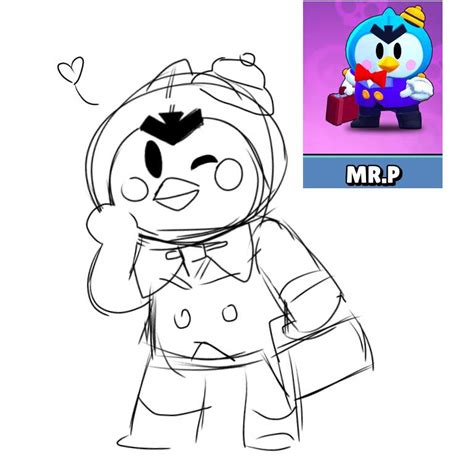 Brawl Stars Coloring Pages Agent P Coloring And Drawing