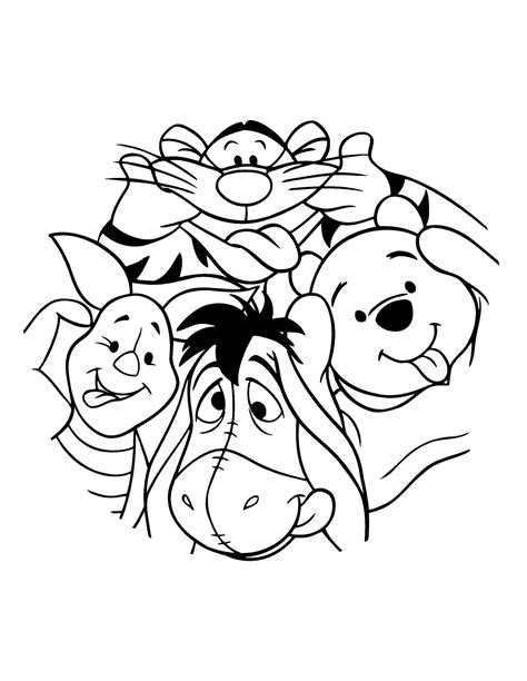 Cute Disney Character Coloring Pages Sketch Coloring Page