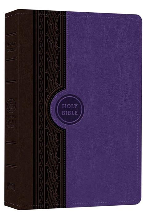 Mev Bible Thinline Reference English Violet And Brown Modern English