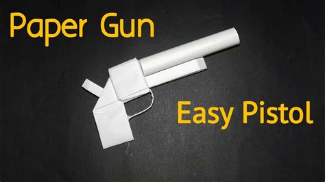 Origami Gun Easy No Tapehow To Make Paper Thingspaper Gun Easy Pistol