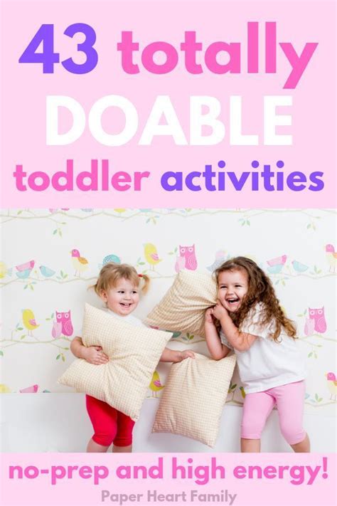 44 High Energy Toddler Activities To Tire Your Toddler Out Before
