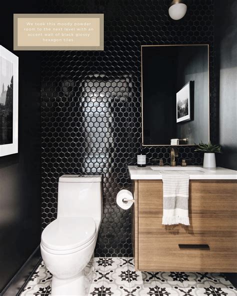 13 Black Powder Room Ideas Extrabathroom
