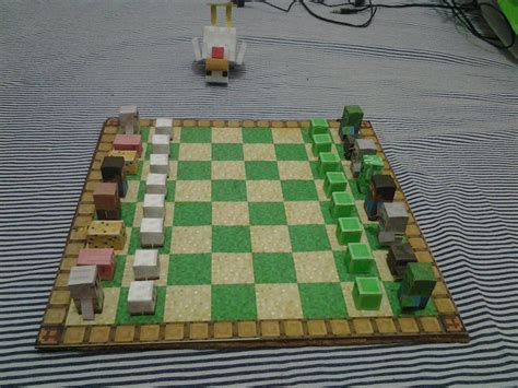 Finished Chess Board Minecraft Room How To Play Minecraft Minecraft