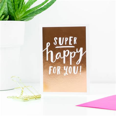 Super Happy For You Greetings Card By Sadler Jones