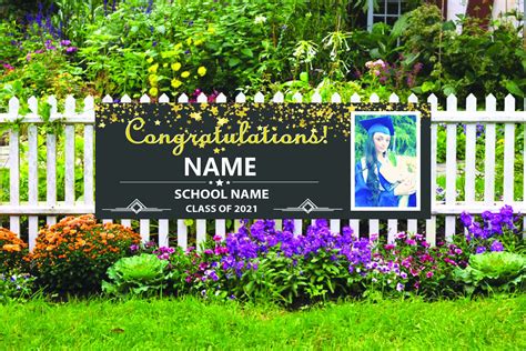 Customizable Graduation Banner 2021 Outdoor With Photo Etsy