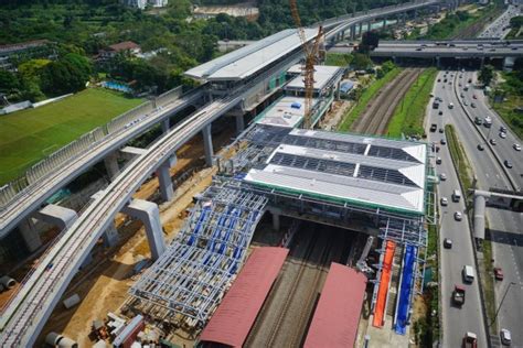 Tren mrt lembah klang aliran sbk sedang menghampiri platform 1 stesen mrt sg buloh setelah bertukar landasan. KL MRT: Bas perantaran antara stesen Sungai Buloh-Semantan ...