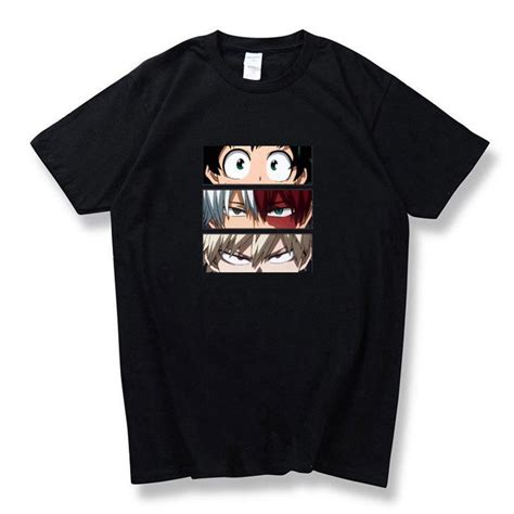 Buy My Hero Academia Japanese Anime T Shirts Short Sleeve Men Loose