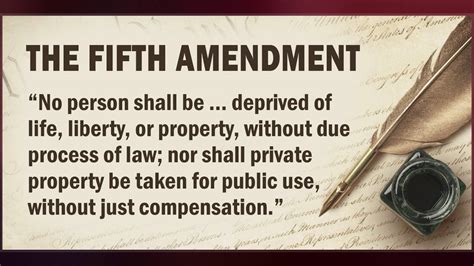 Fifth Amendment To The United States Constitution Youtube