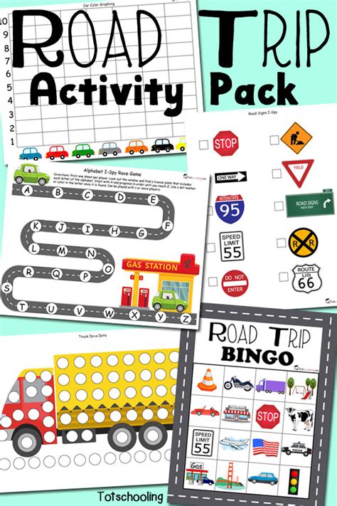 road trip activity pack for traveling with kids totschooling