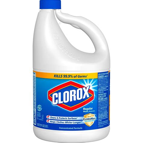 Clorox Regular Concentrated Bleach 121 Oz Face Mask And Heavy Duty