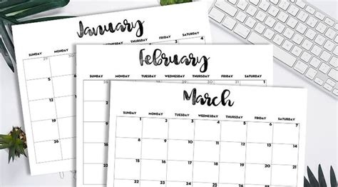 2020 Calendar Printable Free Template Calendar Printables Monthly