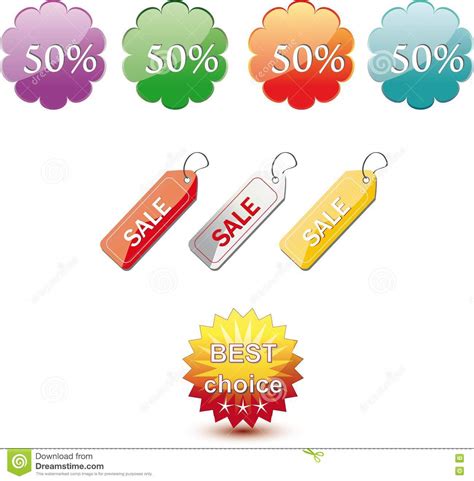 Vector Sale Stickers And Labels Stock Vector Illustration Of Banner