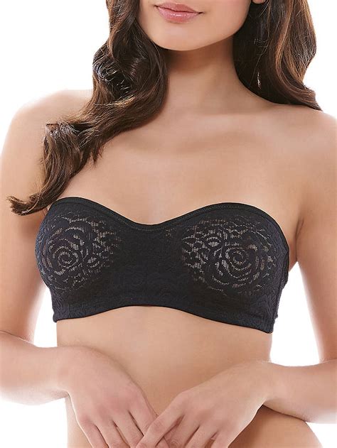 Wacoal Halo Lace Moulded Strapless Bra Black At John Lewis And Partners