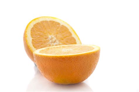 Halved fresh orange - Free Stock Image