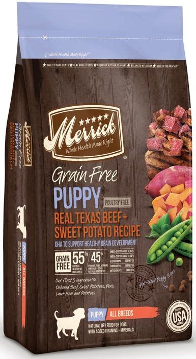 Maybe you would like to learn more about one of these? Merrick Real Beef & Sweet Potato Recipe Grain-Free Puppy ...