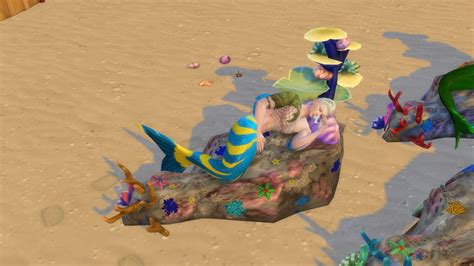 Preview The Mermaids Reef Bed Serinion Studio Sims 4 On Patreon