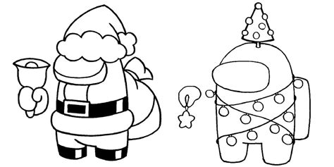 Best Among Us Christmas Coloring Pages
