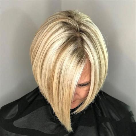 Graduated Bob Hairstyles For Fine Hair With Adorable Layered Stacks In The Back And A