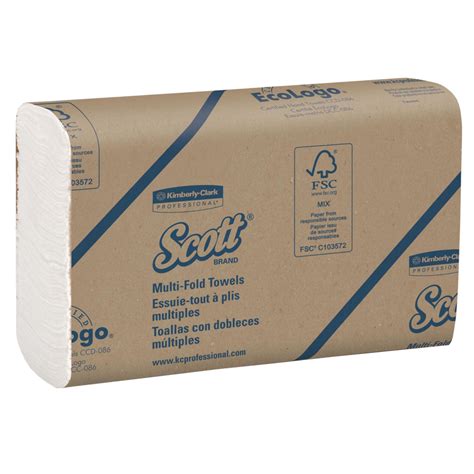 Scott Multifold Hand Towels Z Fold Paper Towels Packs X White Paper Hand Towels