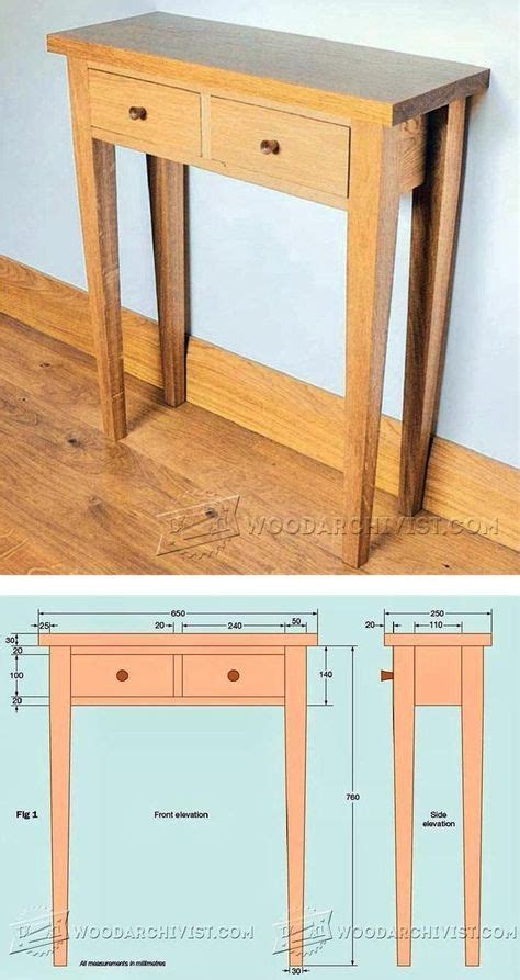 Hall Table Plans - Furniture Plans and Projects | WoodArchivist.com