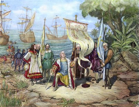 Columbus San Salvador 1492 Painting By Granger Fine Art America