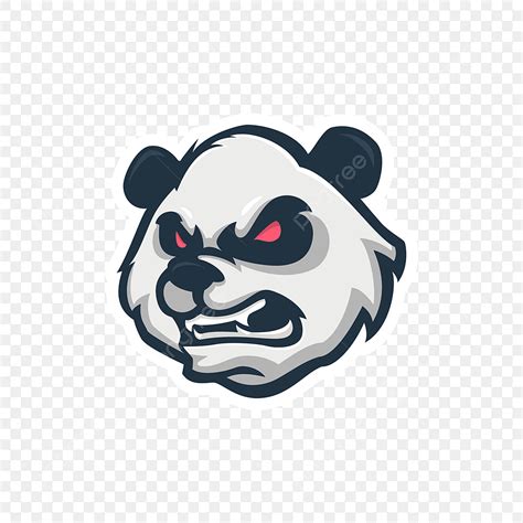 Logo Gaming Esport Vector Design Images Angry Panda Mascot Logo For