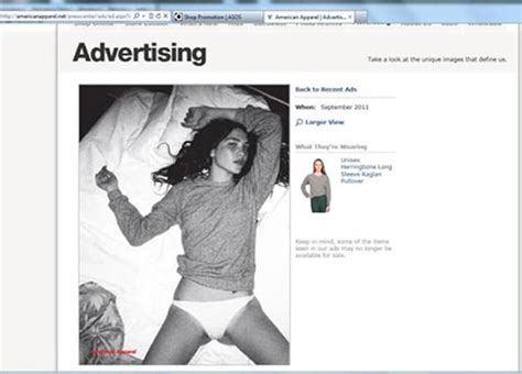 Gratuitously Sexual American Apparel Adverts Banned Telegraph