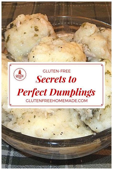 Please don't feel like you have to be sick to enjoy. Perfect gluten-free dumplings are easy to make when you ...