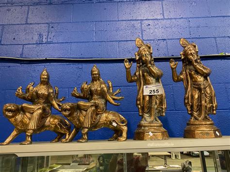 4 Copper Statues Able Auctions