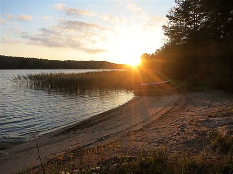 Somewhere Near Tenala In Finland A Small Beach By A Finnish Summer