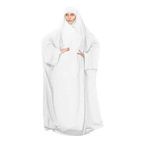 Muslim Women Prayer Dress Dubai Khimar Long Hijab Jilbab Overhead Abaya