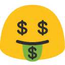 Copy paste cute symbols, emoji text signs on your iphone/android, mac and pc computer. Money-mouth Face Emoji