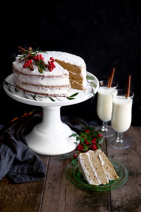 Tender, buttery pound cake recipe flavored with orange, vanilla, and dark rum. Eggnog & Spiced Rum Cake - Broma Bakery | Rum cake, Broma ...