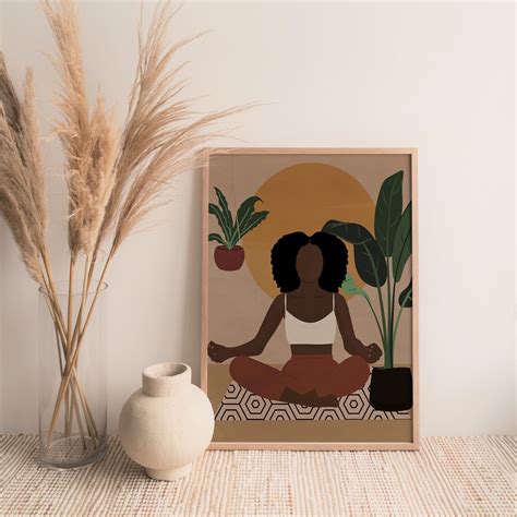 Excited To Share This Item From My Etsy Shop Black Woman Meditating