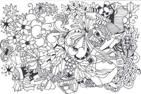 Desenho De Zentangle Florzinhas Para Colorir