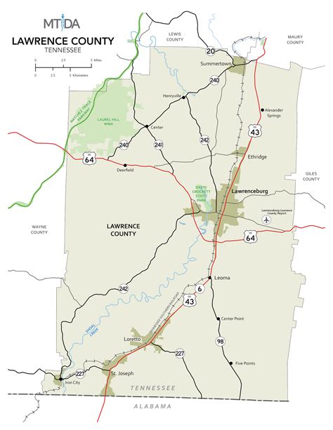 Lawrence County Maps