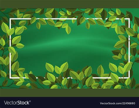 Green Leaf Border Design
