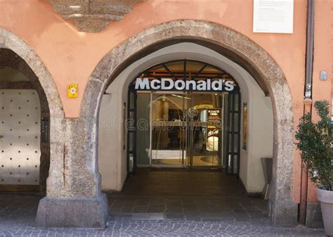 Innsbruck Austria March 202019 Mcdonalds Entrance Under Old