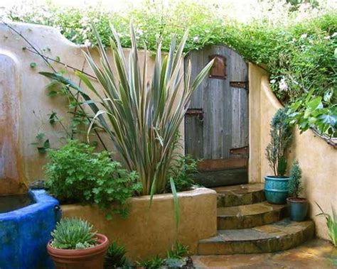 Mexican Style Garden Designs And Yard Landscaping Ideas Courtyard