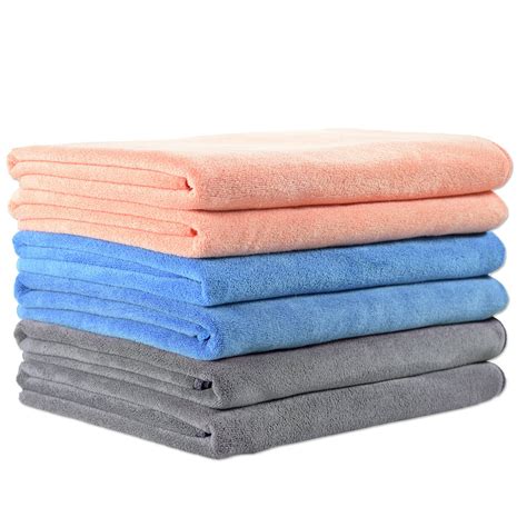 Extra Absorbent Fast Drying Microfiber Bath Towel Set6 Pack 27 X 55