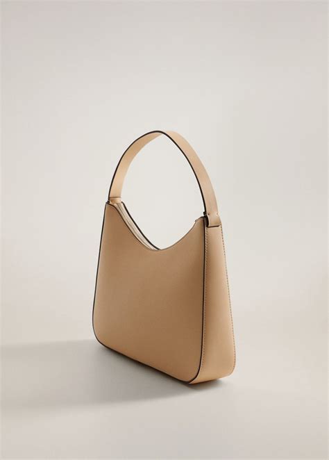 Oval Short Handle Bag Woman Mango Hong Kong Leather Hobo Leather